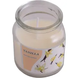 Scented Candle In Jar White Open